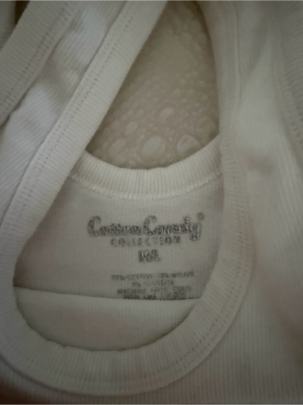 Cotton Candy White Ribbed Tank - Picture 3 of 3